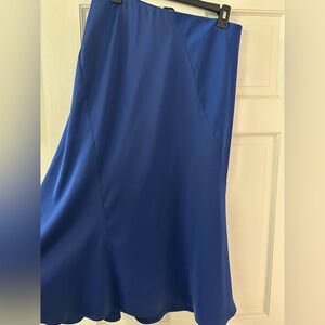 Banana Republic Deep Blue Bias cut skirt EUC